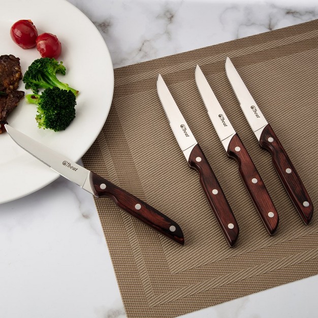 Steak Knives Set Of 4 Sharp Serrated Steak Knife 4 5 Inch