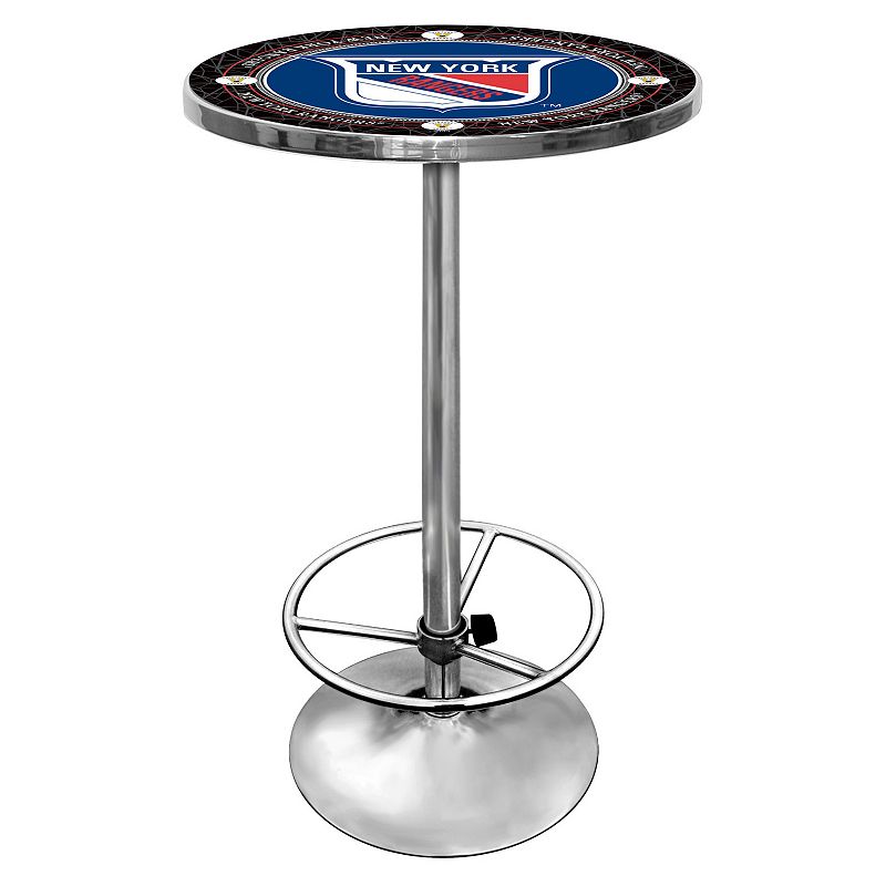 New York Rangers Chrome Pub Table