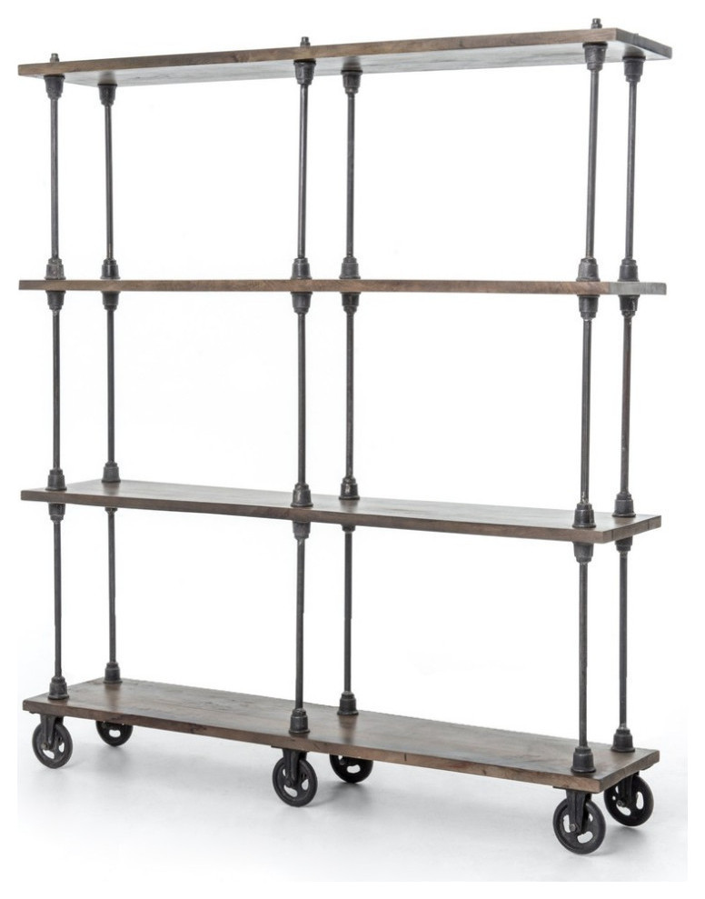 Ellison Wooden Bookshelf   Rustic   Bookcases   by Virgil Stanis Design  Houzz