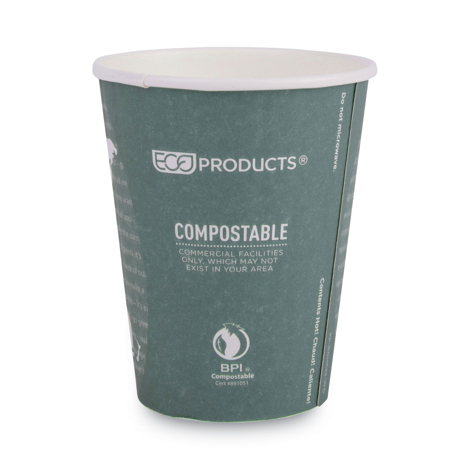 World Art Renewable and Compostable Insulated Hot Cups by Eco-Productsandreg; ECOEPBNHC12WD