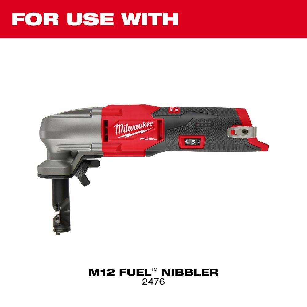 Milwaukee M12 FUEL 16 Ga Nibbler Punch and Die Set 48-44-0272 from Milwaukee