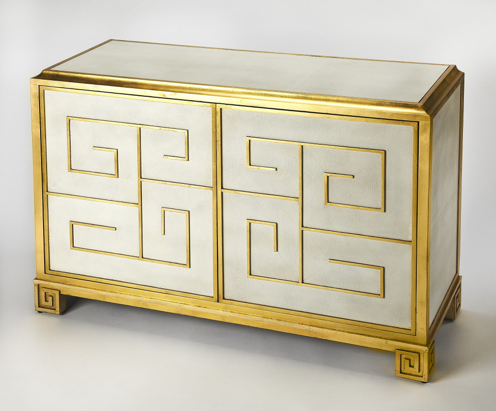 Butler Bello Leather Console Cabinet   Contemporary   Accent Chests And Cabinets   by Ella Modern  Houzz