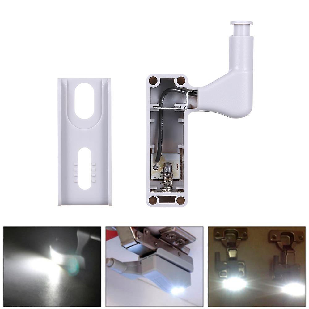 10 Pcs Led Sensor Hinge Light Lamp For Kitchen Cabinet Cupboard Closet Wardrobe White