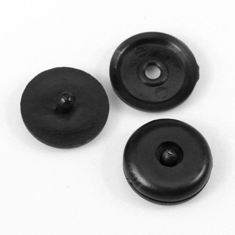 20 Pairs Seat Belt Button Buckle Stop - Universal Fit Stopper Kit Black