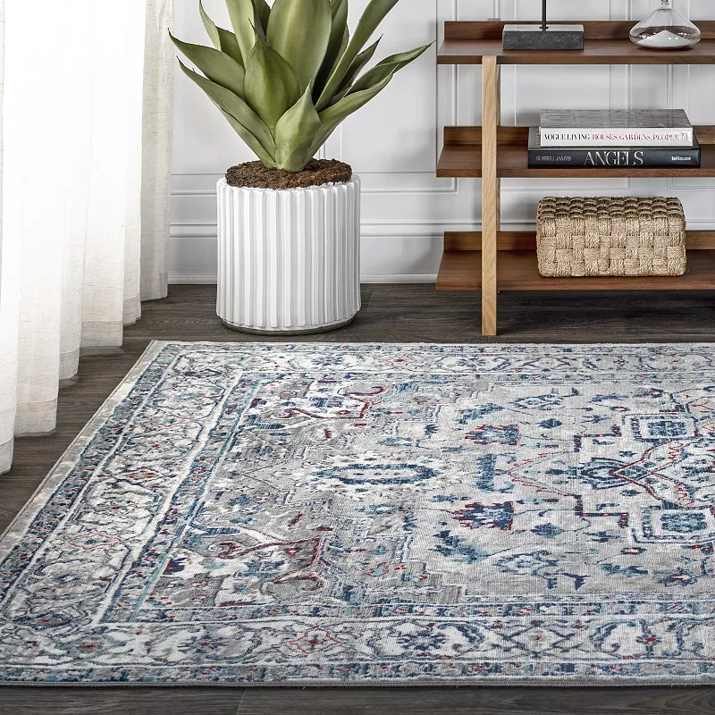 Edison Modern Vintage Medallion Area Rug