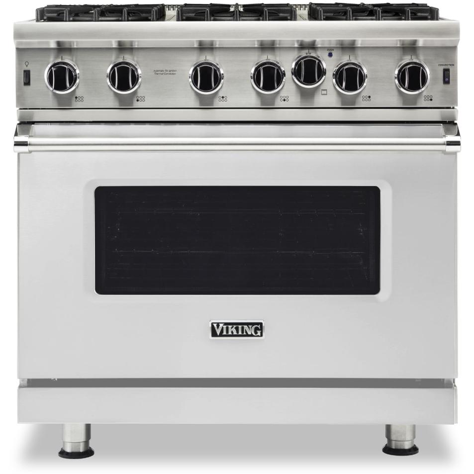 Viking 36-inch, 5.1 cu.ft. Freestanding Gas Range with Convection Technology VGIC5362-6BSSLP