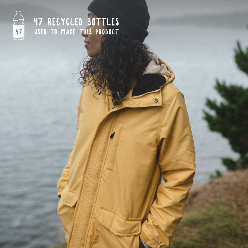 Alaska Recycled Jacket - Ochre Yellow