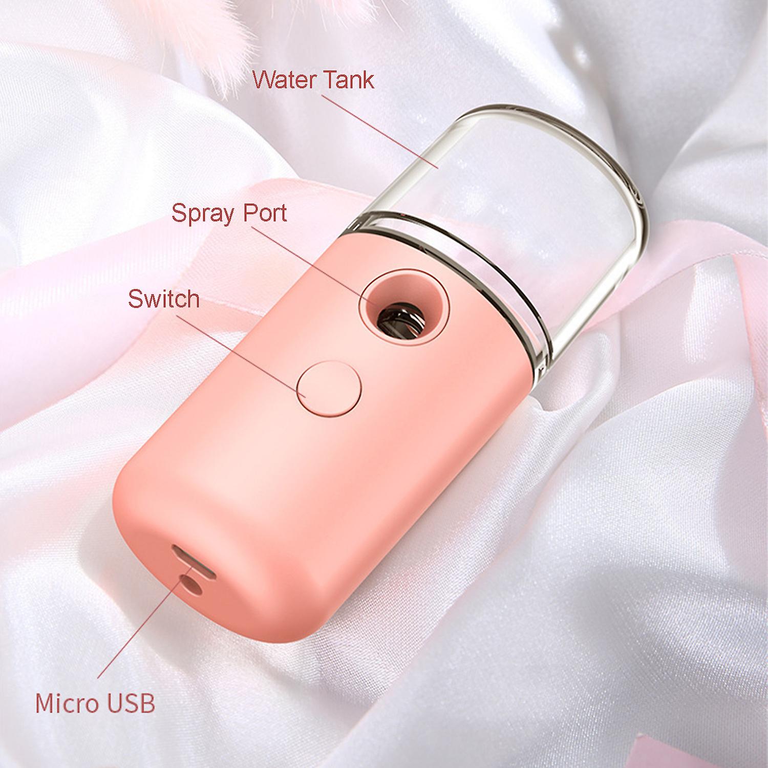 Nano Facial Mister 30ml Face Humidifier Portable Cool Mist Facial Steamer Spa Moisturizing Hydrating Face Sprayer Usb Rechargeable Handy Mist Sprayer