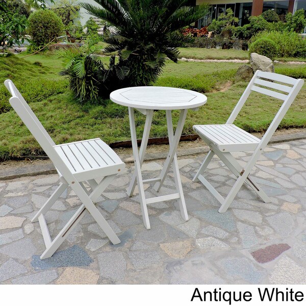 Royal Fiji Acacia 3piece Folding Bistro Set