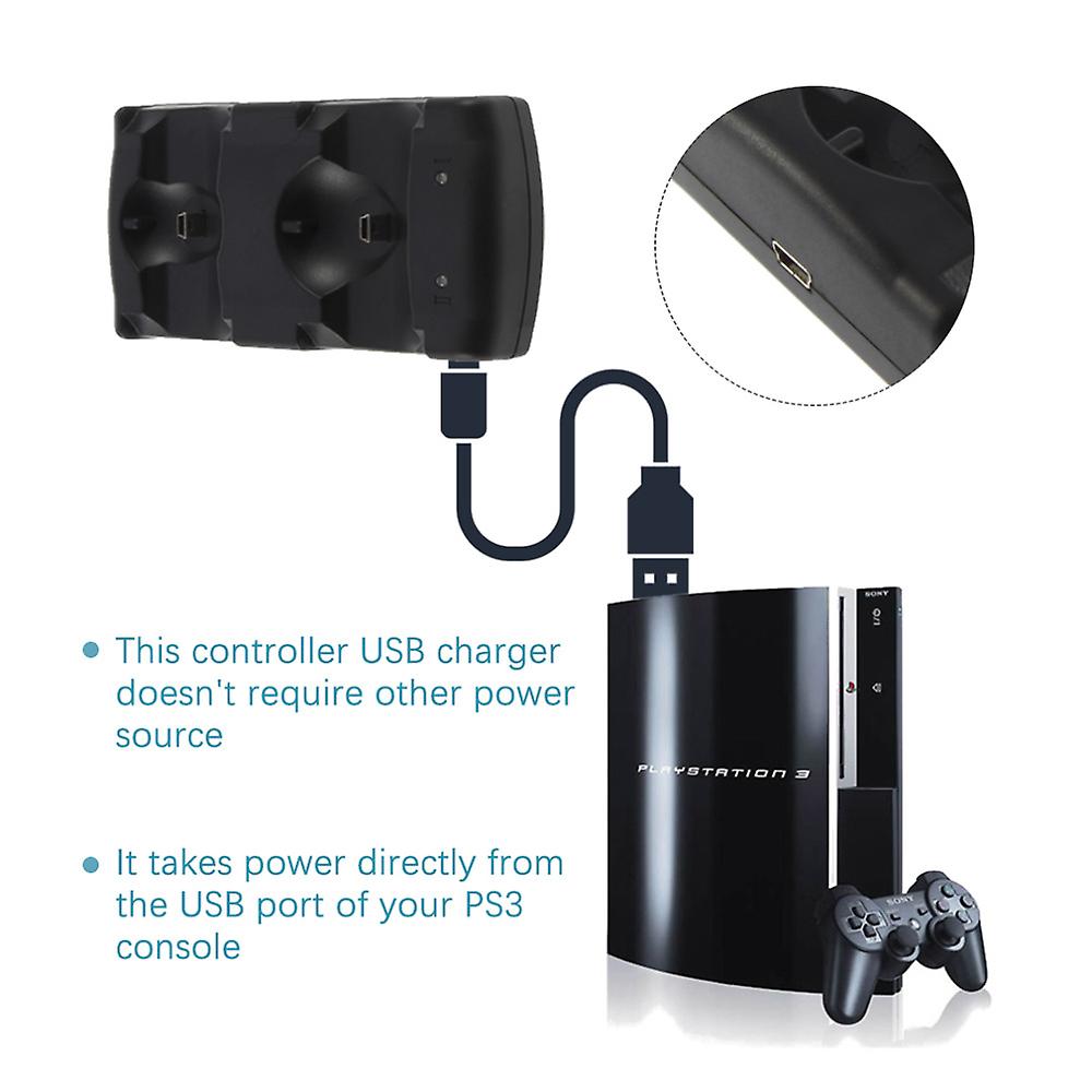 2 In 1 Dual Charging Dock Charger For Sony Playstation3 Wireless Controller For Ps3 Controller Worldwide For Ps3 Charger