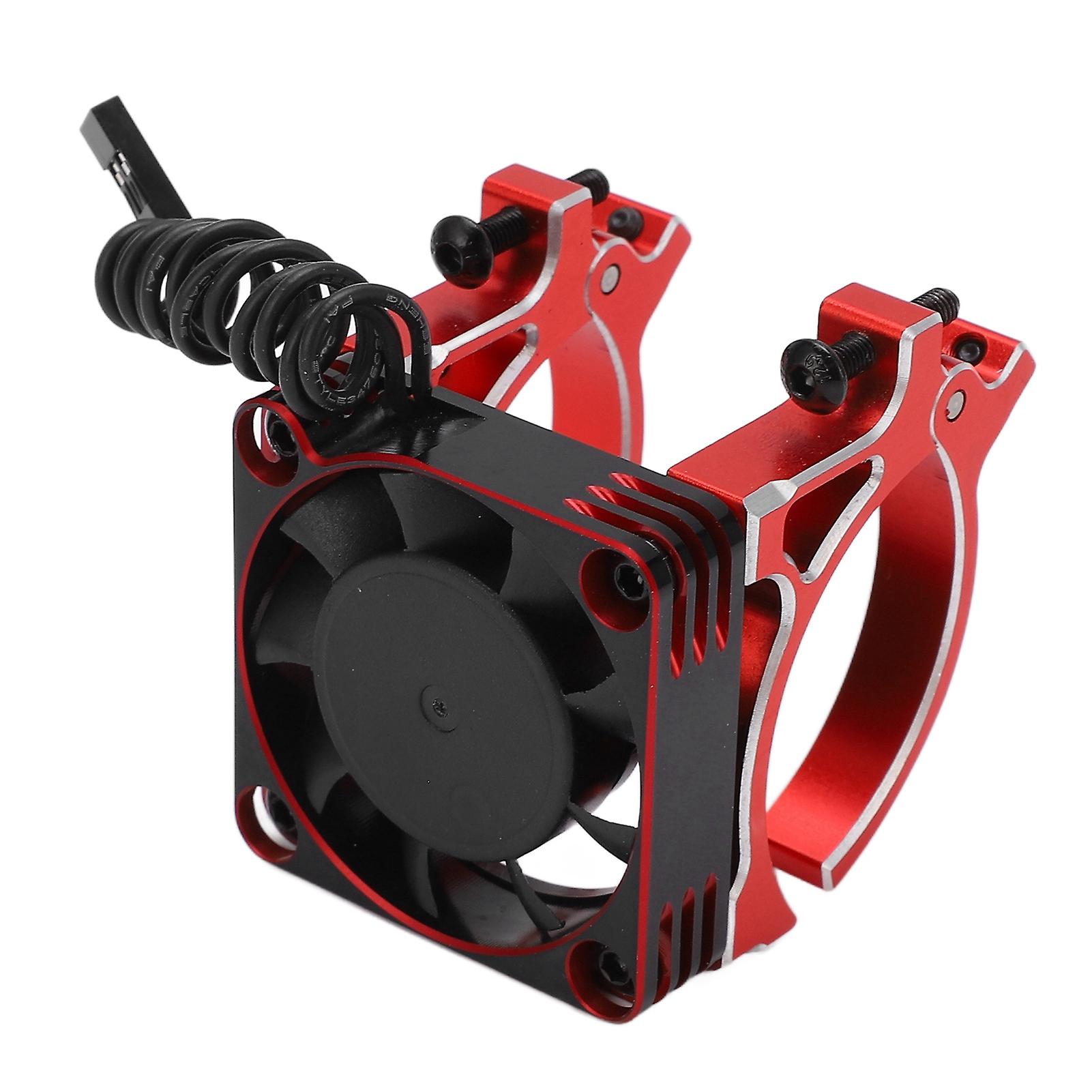 40mm Motor Cooling Fan Aluminum Alloy Fan With Bracket For Remote Control Model Car 4042mm Diameter Motorred And Black