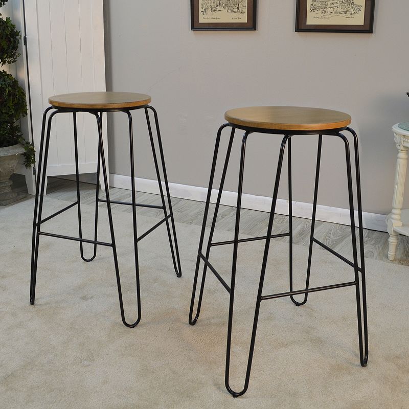 Carolina Forge Ethan Bar Stool 2-piece Set