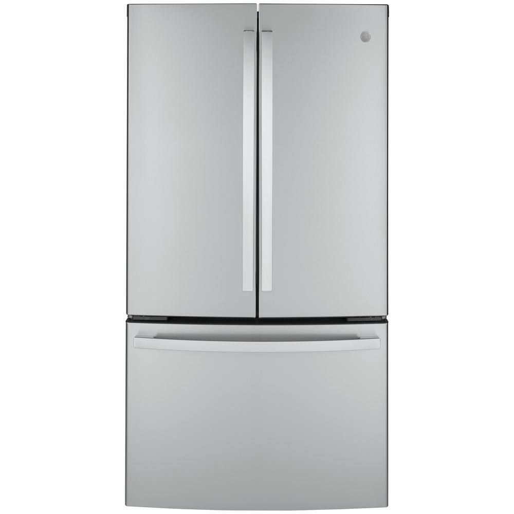 GE 23.1 cu. ft. French Door Refrigerator in Fingerprint Resistant Stainless Steel Counter Depth and ENERGY STAR GWE23GYNFS