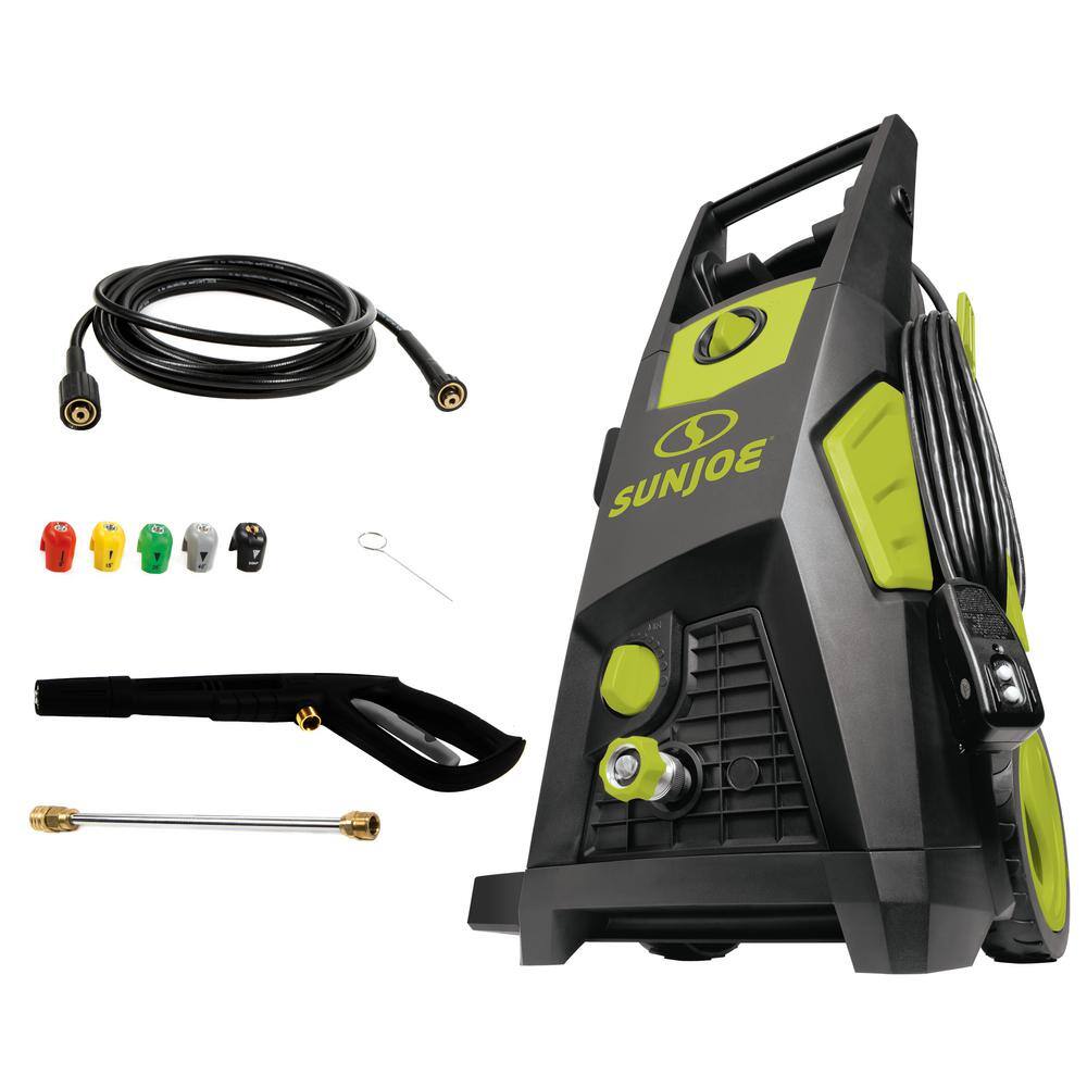 Sun Joe 2000 PSI 1.09 GPM 13 Amp Brushless Induction Cold Water Corded Electric Pressure Washer with Brass Hose Connector SPX3500