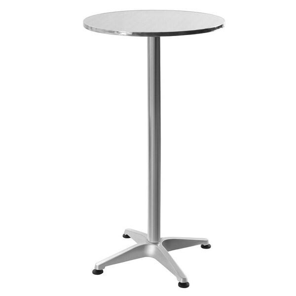 Round Folding Metal Bar Height Dining Table