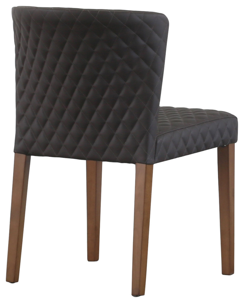 Albie KD Diamond Stitching PU Dining Side Chair   Transitional   Dining Chairs   by New Pacific Direct Inc.  Houzz