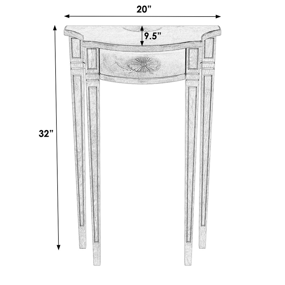 Chester Demilune Console Table