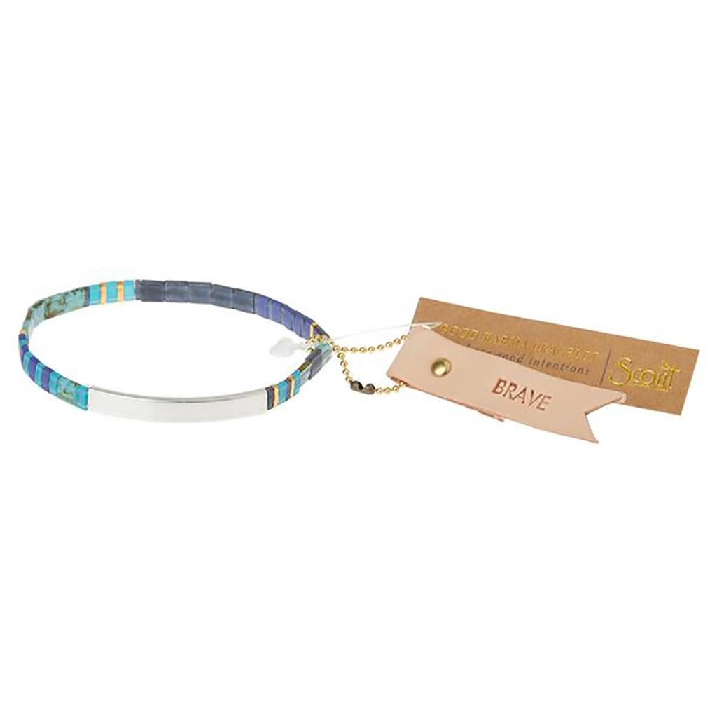 Scout Curated Wears  Good Karma Miyuki Bracelet | Brave - Cobalt/Silver