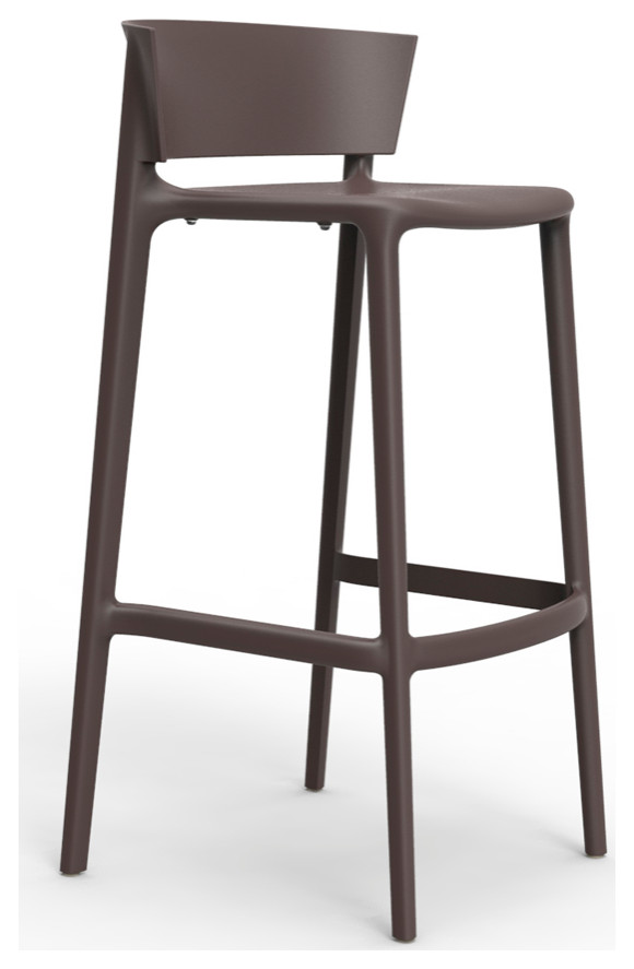 Africa Bar Stool   Midcentury   Outdoor Bar Stools And Counter Stools   by Vondom  Houzz