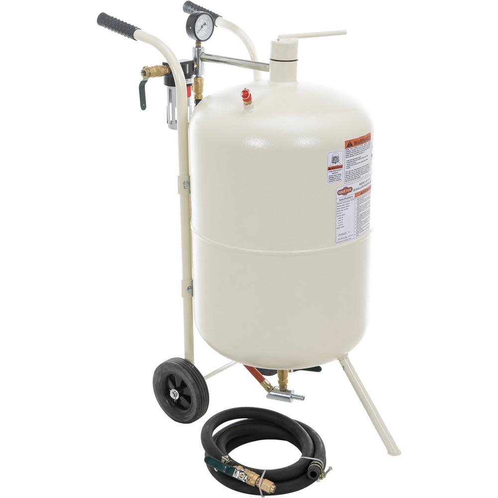 Shop Fox Sandblaster 20 Gallon 65-125 Psi Benchtop Portable ;