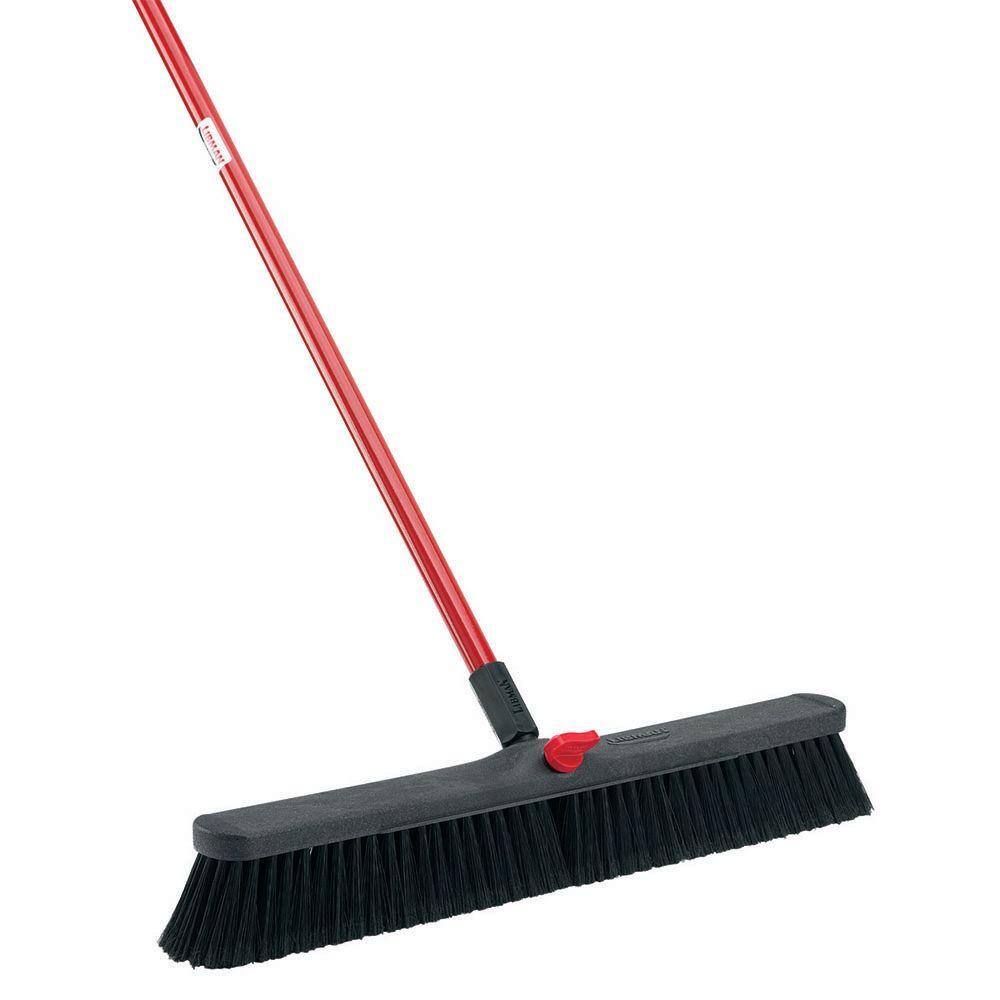 Libman 24 in. Smooth Surface Push Broom Set 801