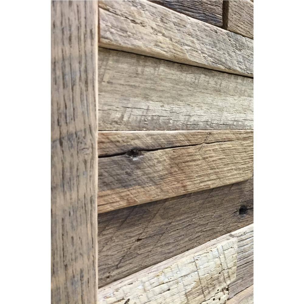 1 in. x 39.5 in. x 11.5 in. Reclaimed Natural American Barn Wood Wall Panel ABC-BRN-WOOD