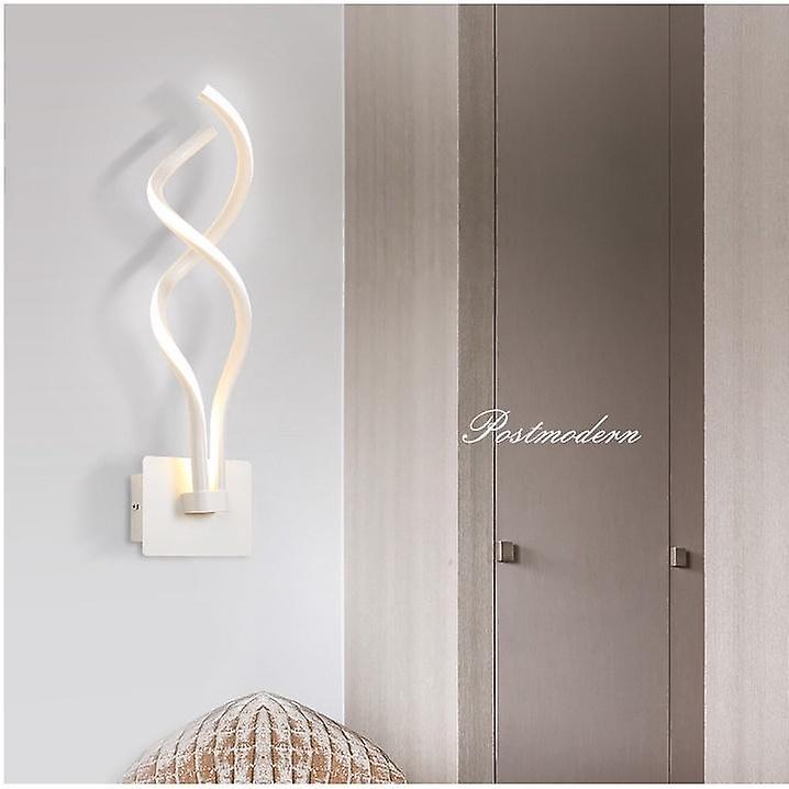 42CM Modern Creative Wave LED Wall Mounted Sconces For Bedside Corridor Stairs Spiral Wall Lamps