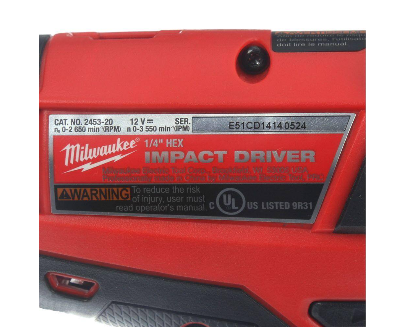 Milwaukee 2453-22-2362-20 M12 FUEL 12V Cordless Lithium-Ion Brushless 1/4 in. Hex Impact Driver Kit with M12 LED Lantern