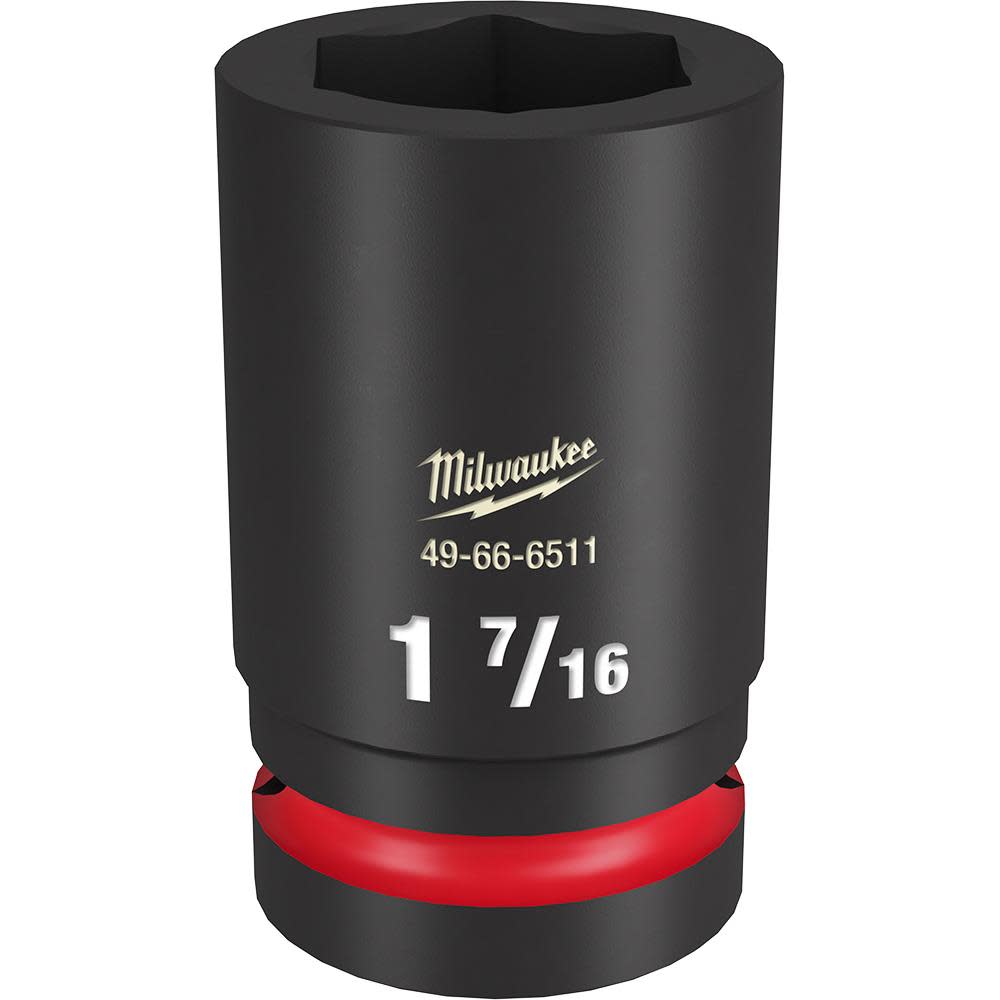 Milwaukee SHOCKWAVE Impact Duty Socket 1 Drive 1-7/16 Deep 6 Point 49-66-6511 from Milwaukee