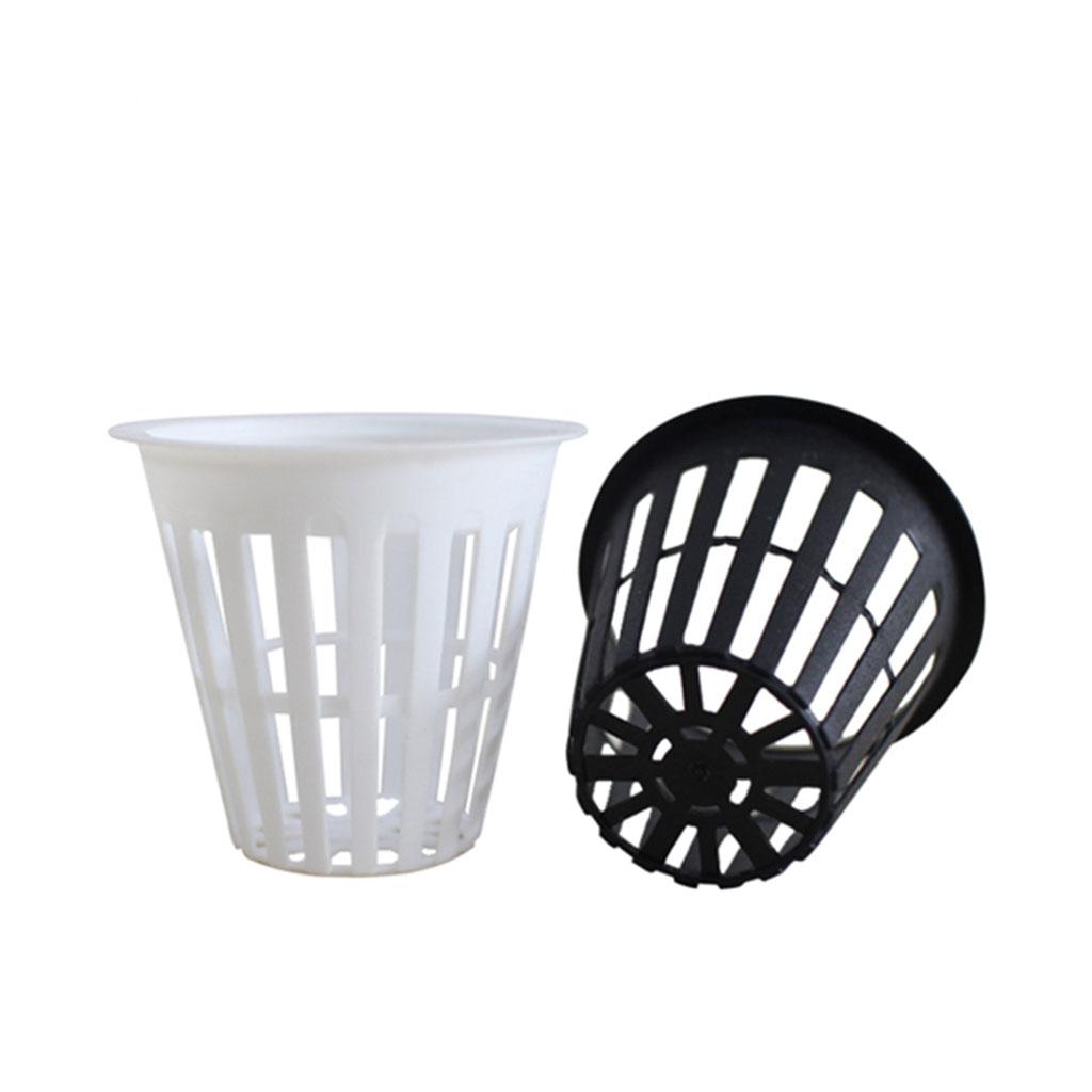 5x Cups Basket Aeroponic Planting Grow Mesh Pots White