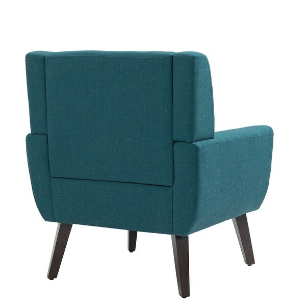 Cotton/ Linen Look Fabric Modern Accent Armchair