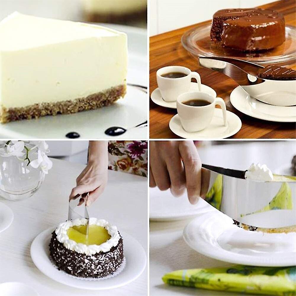 Stainless Steel Cake Slicer Cake Server Pie Knife Pastry Cutter Desert Slicer Cutter Leaf-shape Cake Lifter Divider Mold Tool