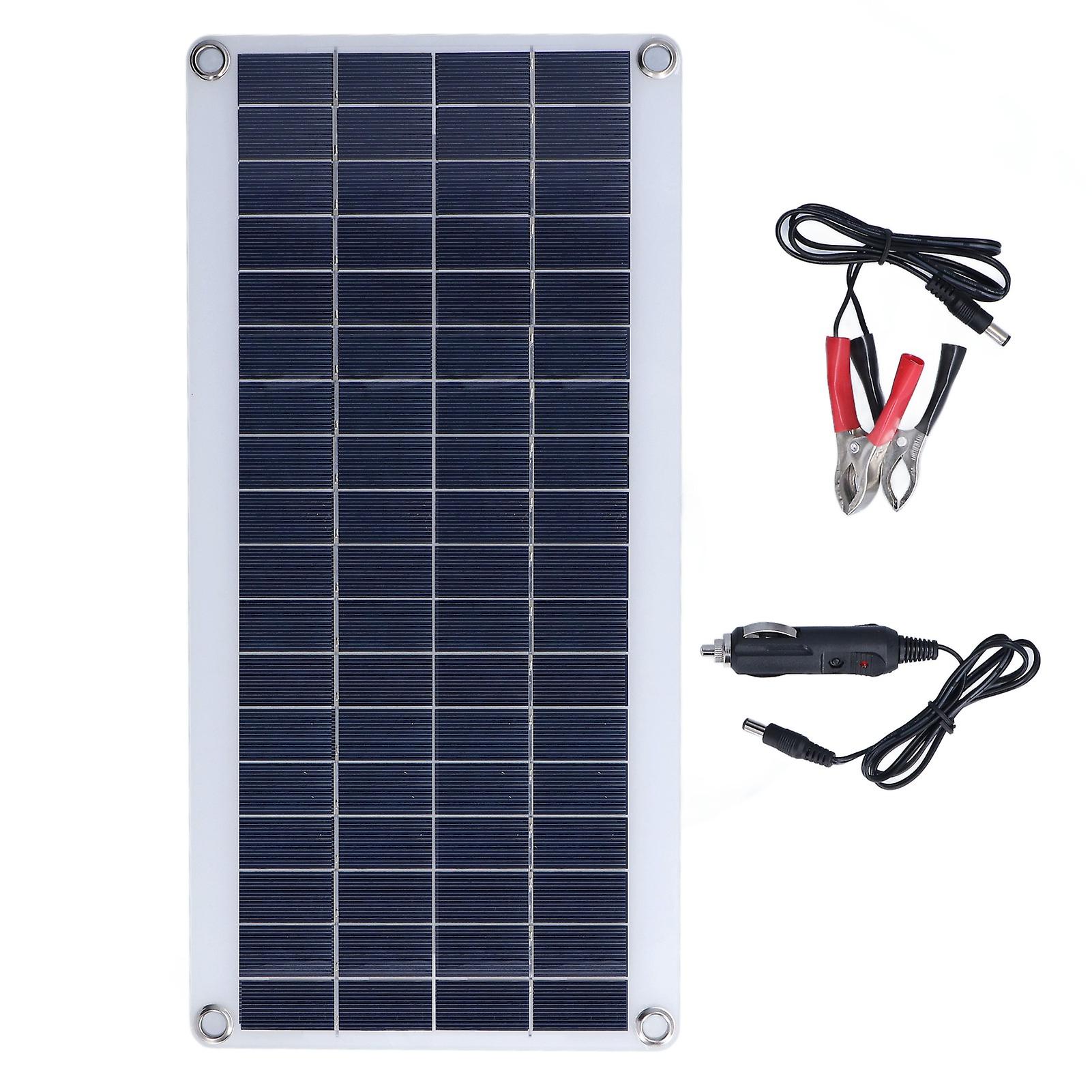 8w Solar Panel Kit Flexible Bendable Monocrystalline Portable Solar Battery Module For Ships Rv Home