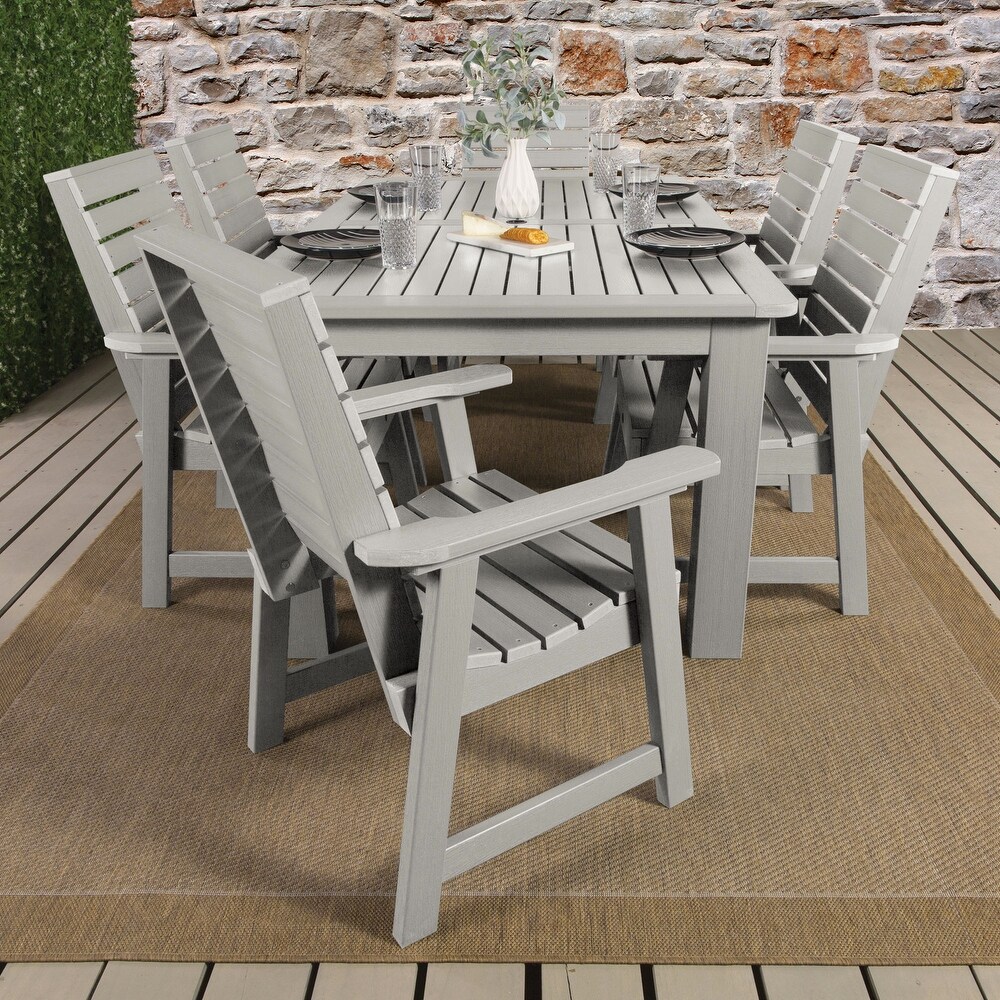 Weatherly 7 piece Outdoor Dining Set   42\