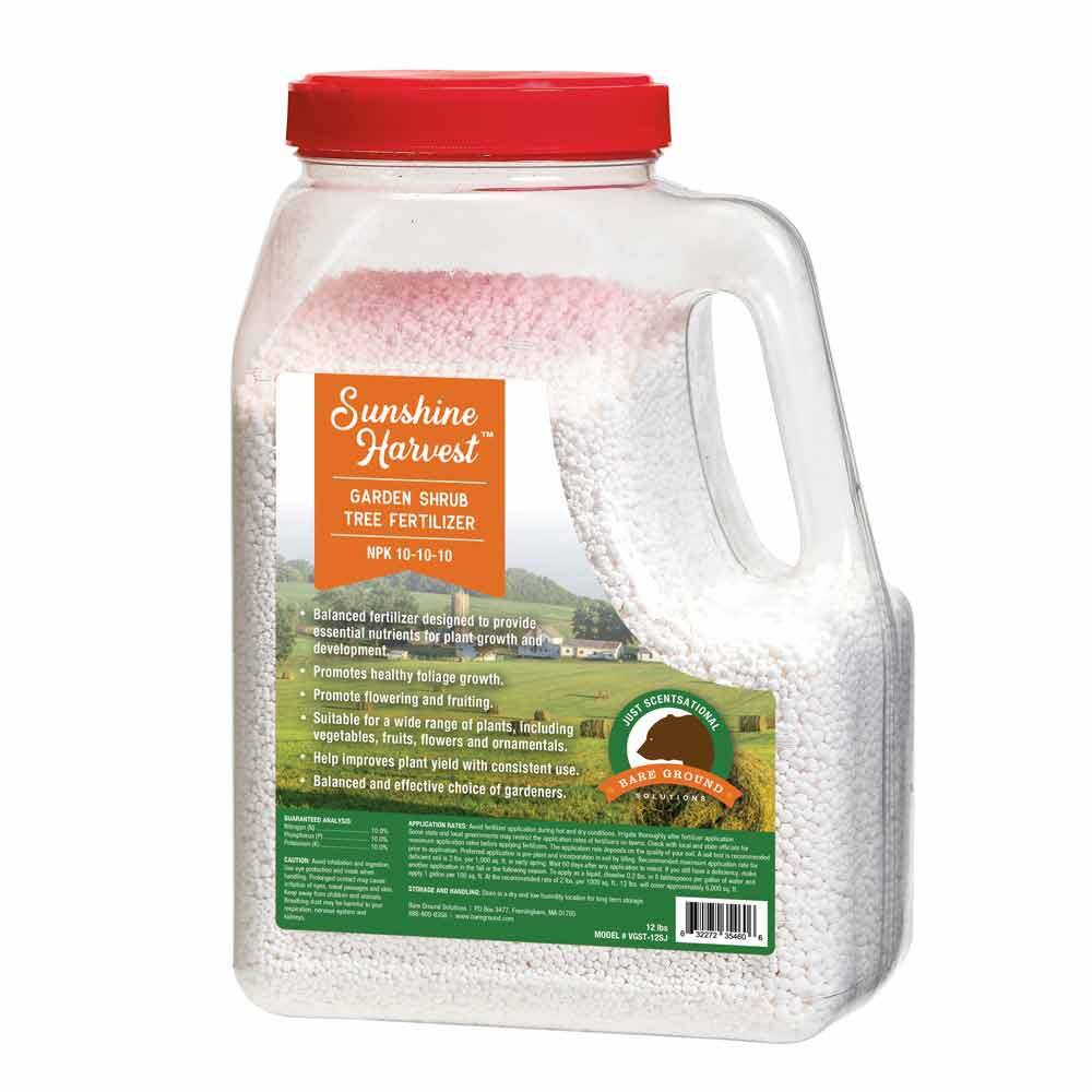 Sunshine Harvest 12 lbs. Jug Shrub and Tree Fertilizer NPK 10-10-10 VGST-12SJ