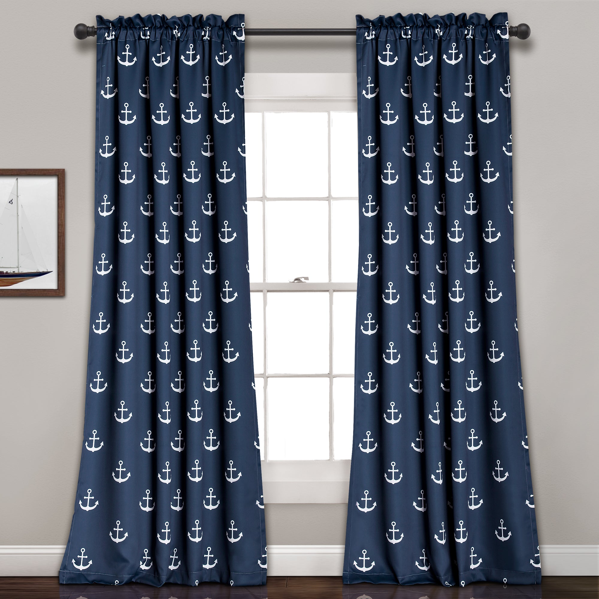 Anchor Room Darkening Window Curtain Set