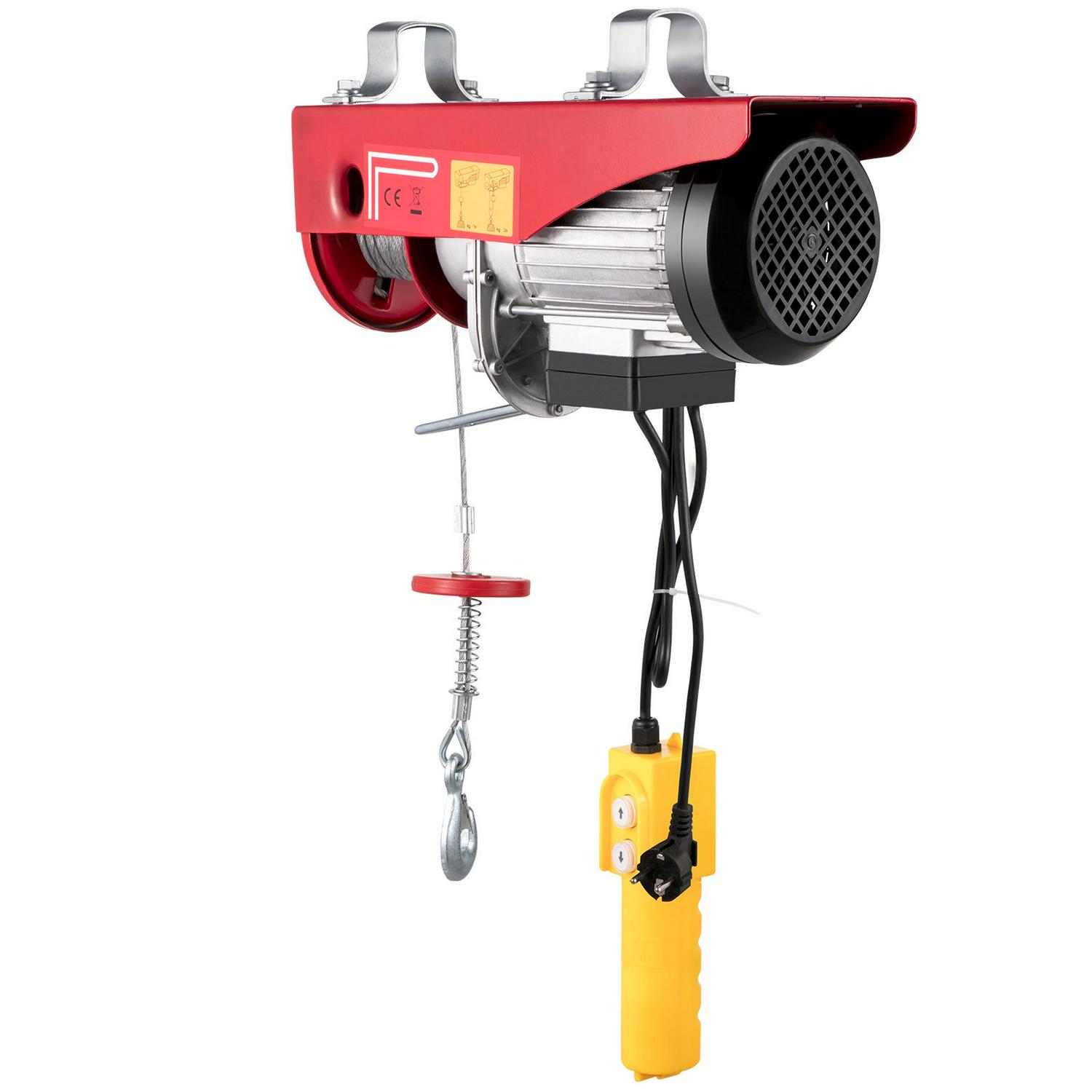 VEVORbrand Lift Electric Hoist 1100lbs， Electric Hoist 110v， Remote Control Electric Winch Overhead Crane Lift Electric Wire Hoist for Factories， Warehouses， Construction， Building， Goods Lifting