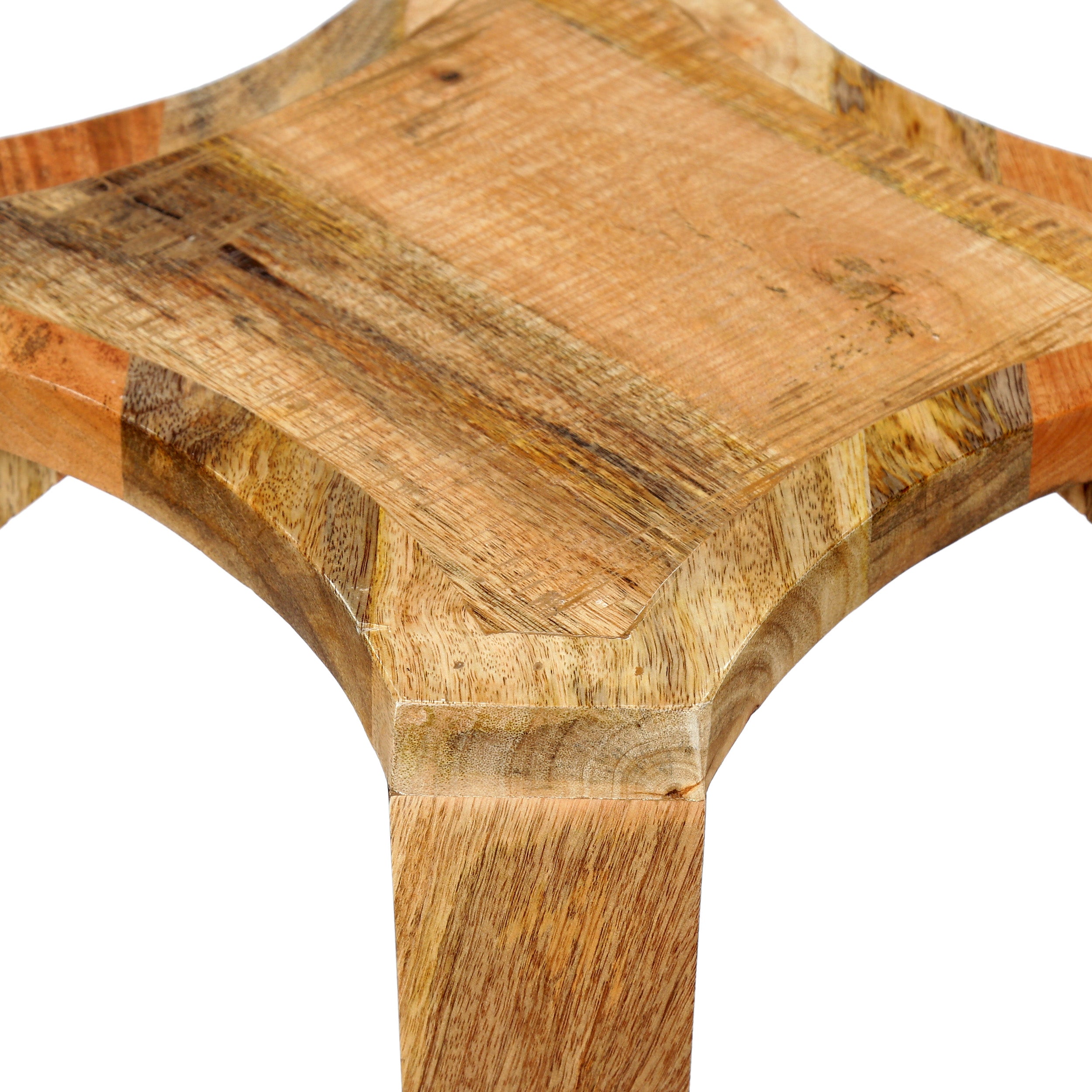 Bruce Handcrafted Boho Mango Wood Side Table