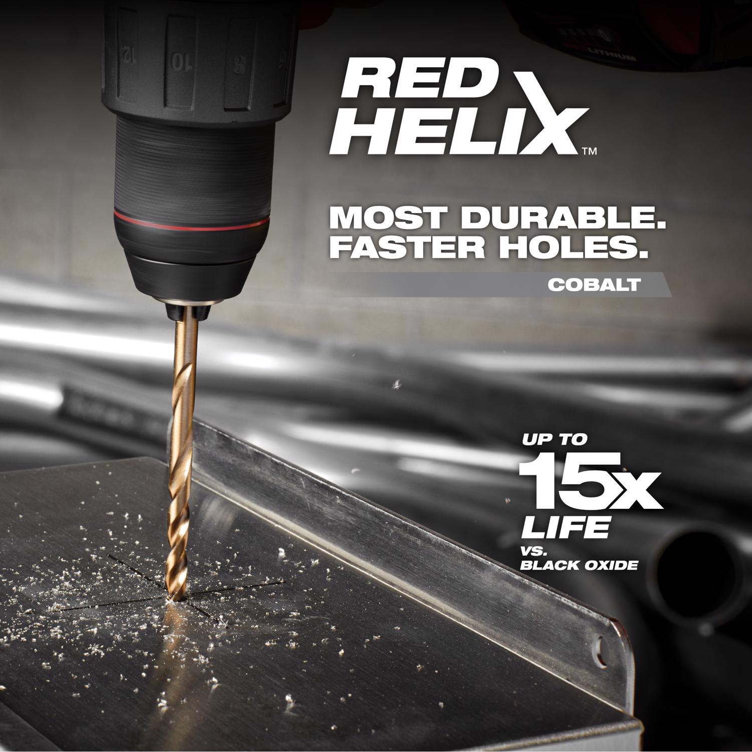 MW RED HELIX 11/32 in. X 4-7/8 in. L Cobalt Steel THUNDERBOLT Drill Bit 1 pc