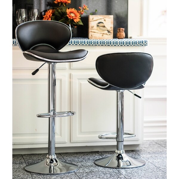 Brage Living Charlie Height Adjustable Barstool Set (Set of 2)