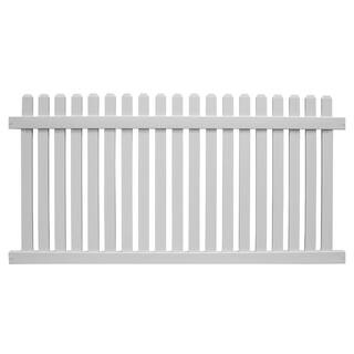 Weatherables Provincetown 3 ft. H x 6 ft. W White Vinyl Picket Fence Panel Kit PWPI-3NR-3x6