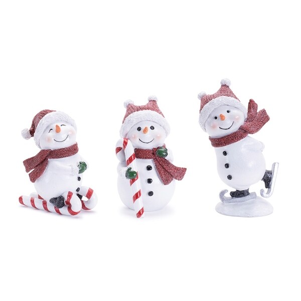 Snowman (Set of 3) 5H，5.25H，6.25H Resin