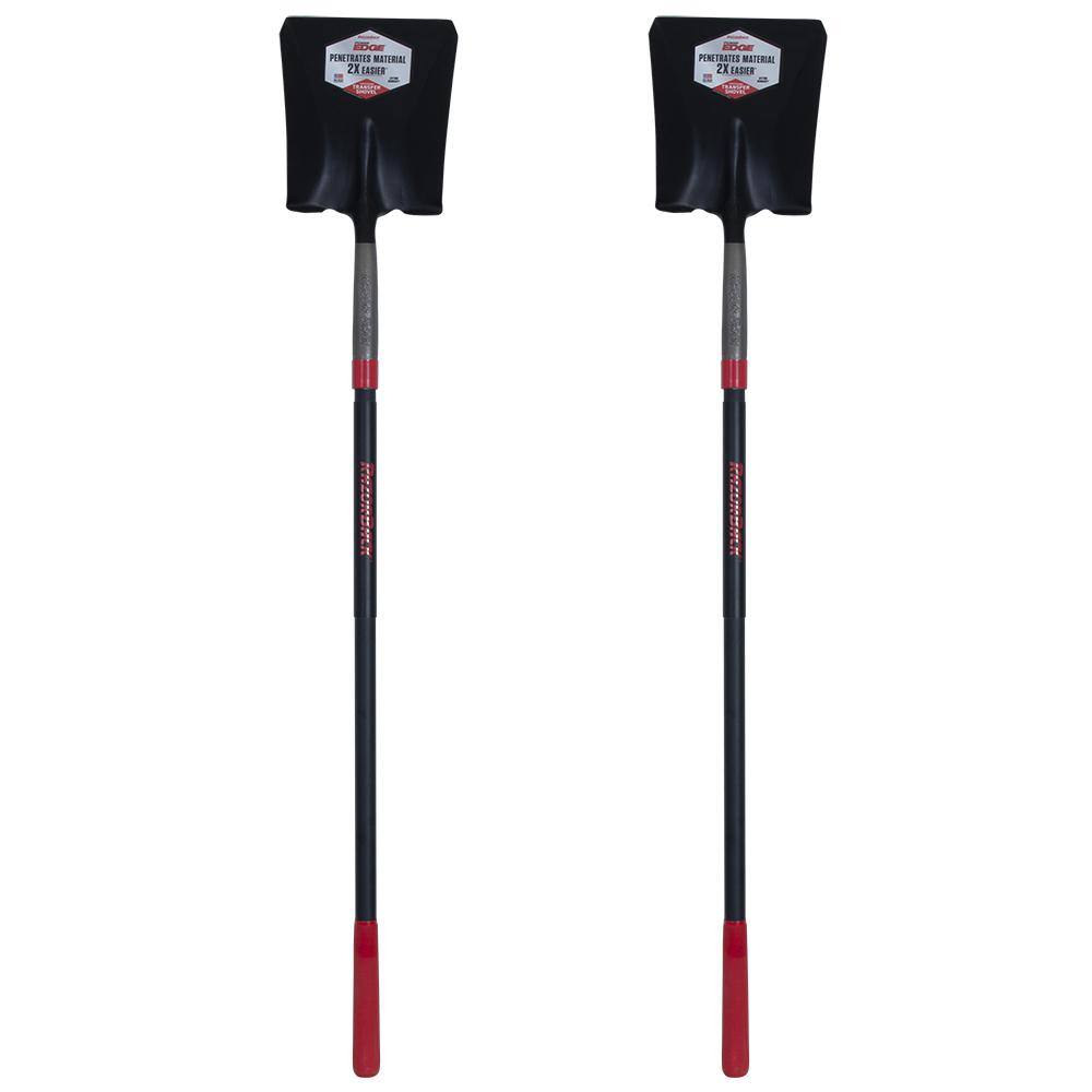 Razor-Back PowerEdge 48.75 in. Fiberglass Handle Square Point Shovel (Pack of 2) 10000-03688