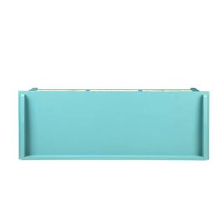 Tileon 43 in. W x 16 in. D x 19 in. H in Teal MDF Ready to Assemble Floor Base Kitchen Cabinet with Drawers AYBSZHD640