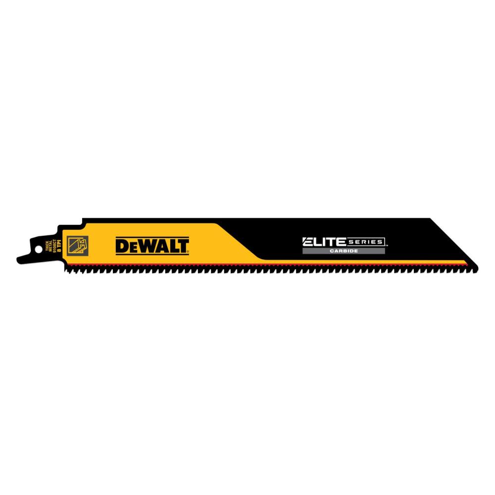 DEWALT ELITE SERIES Reciprocating Saw Blade 3pk Carbide Tipped 9 8 TPI Metal Cutting