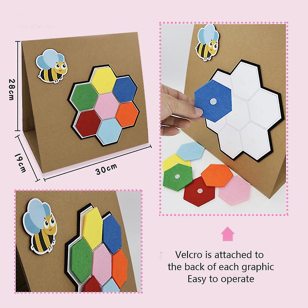 Shape and Color Matching Toy Puzzle For Babies Toddlers Kindergarten Kid 1/2/3