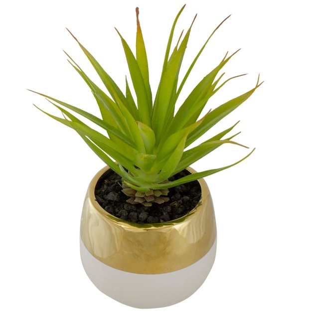 Potted Green Artificial Sword Grass Plant