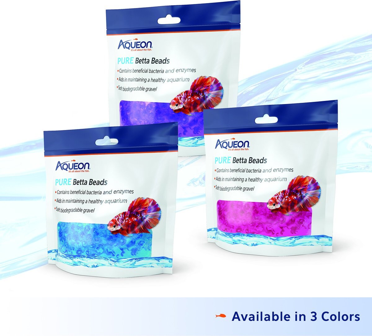 Aqueon PURE Betta Beads Aquarium Water Care， 8.8-oz bag