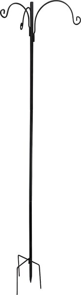 Red Carpet Studios 3 Hook Bird Feeder Station， Black