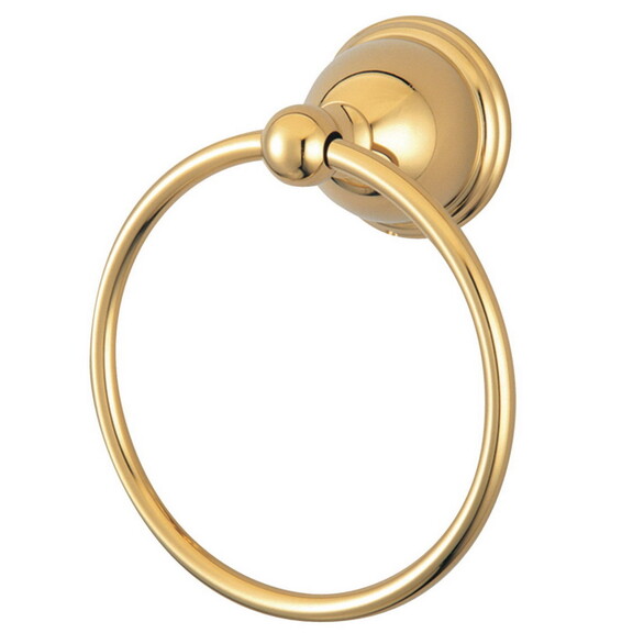 Elements of Design EBA3964PB 6 Inch Towel Ring  Po...